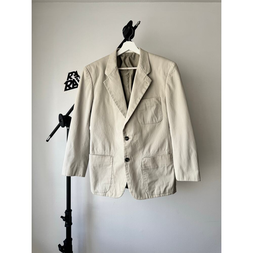 Issey Miyake Cotton Blazer Beige Minimal Japan